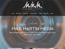 Tablet Screenshot of mikemartinmedia.com